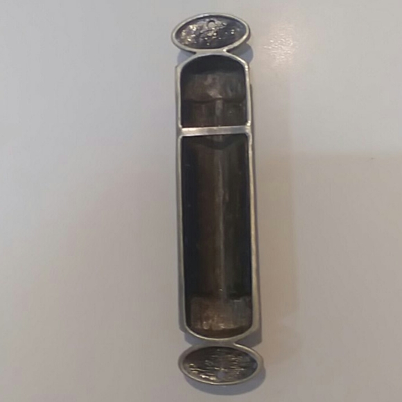 Beautiful Blue Glass Gemstone Mezuzah including sc - Picture 4 of 7